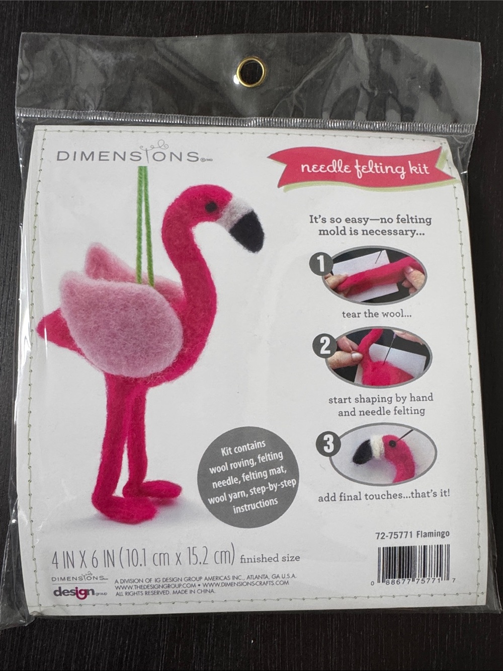 Dimensions Needle Felting Kit Flamingo